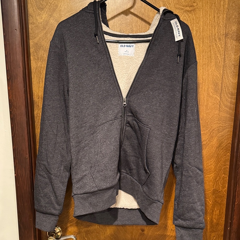 Old Navy Charcoal Zip-Up Hoodie